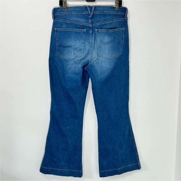 Veronica Beard Carson Ankle Flare High Rise Mystic Blue Excellent Size 32 - Picture 3 of 10